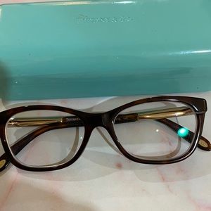Tiffany Glasses + Case